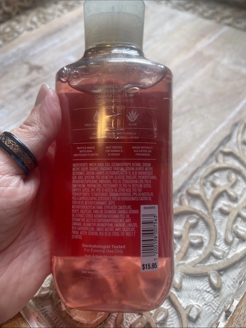 Bath & Body Works Meet Me in Miami Pink Body Wash Bottle
